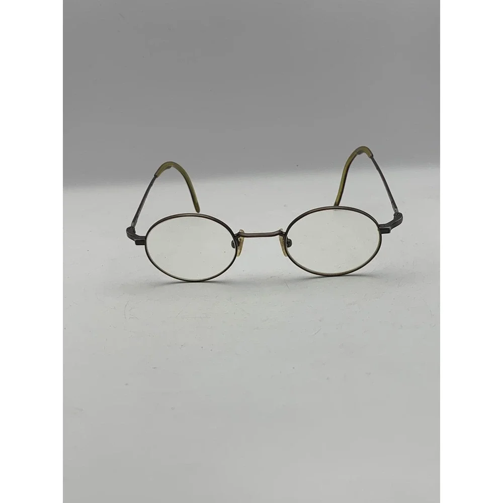 Koh Sakai KS-9706 49 Brown Round Full Rim Metal Plastic Men Frame Only